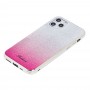 Чехол для iPhone 11 Pro Ambre Fashion серебристый / малиновый