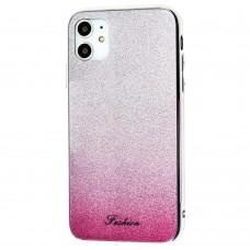 Чохол для iPhone 11 Ambre Fashion сріблястий/рожевий