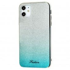 Чохол для iPhone 11 Ambre Fashion сріблястий / бірюзовий