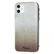 Чохол для iPhone 11 Ambre Fashion сріблястий/чорний
