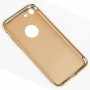 Чехол с защитой 360 для iPhone 7 / 8 матовое покрытие золотистый