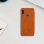 Чехол Nillkin Qin для Xiaomi Redmi Note 5 Pro / Note 5 с окном коричневый