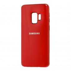 Чехол для Samsung Galaxy S9 (G960) Silicone case (TPU) красный