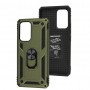 Чехол для Samsung Galaxy A53 (A536) Serge Ring ударопрочный army green