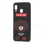 Чохол для Samsung Galaxy A20 / A30 ведмедик "Love Me" чорний