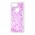 Чехол для Xiaomi Mi 8 Lite Блестки вода светло-розовый "геометрия"