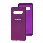 Чохол для Samsung Galaxy S10+ (G975) Silicone Full фіолетовий / grape