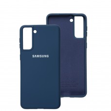 Чехол для Samsung Galaxy S21+ (G996) Silicone Full синий