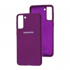 Чехол для Samsung Galaxy S21+ (G996) Silicone Full фиолетовый / grape