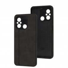Чохол для Xiaomi Redmi 12C / 11A / Poco C55 Cosmic Leather black
