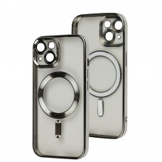 Чохол для iPhone 15 Fibra Chrome MagSafe silver