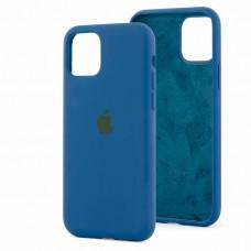 Чехол для iPhone 11 Pro Silicone Full синий / deep navy  