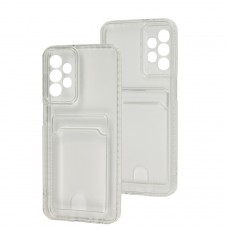 Чехол для Samsung Galaxy A23 Space Card Pocket прозрачный
