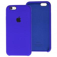 Чехол Silicone для iPhone 6 / 6s case shine blue 