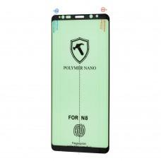 Захисна плівка Samsung Note 8 Polymer Nano Full Glue чорний (OEM)