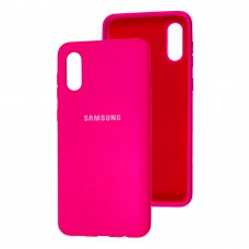 Чохол для Samsung Galaxy A02 (A022) Silicone Full рожевий / barbie pink