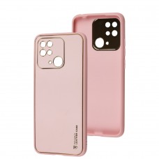 Чохол для Xiaomi Redmi 10C Leather Xshield pink