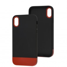 Чехол для iPhone Xr Bichromatic black/red