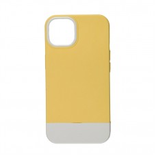 Чехол для iPhone 13 Bichromatic creamy-yellow / white