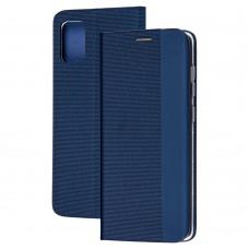 Чехол книжка для Samsung Galaxy A71 (A715) Premium HD синий