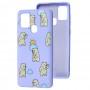 Чохол для Samsung Galaxy A21s (A217) Wave Fancy cute bears / light purple