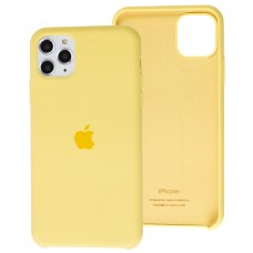Чехол silicone для iPhone 11 Pro Max case yellow
