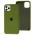 Чехол silicone для iPhone 11 Pro Max case армейский зеленый