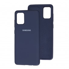 Чехол для Samsung Galaxy A71 (A715) Silicone Full темно-синий