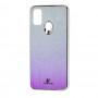 Чохол для Samsung Galaxy M21 / M30s Swaro glass сріблясто-фіолетовий
