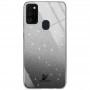 Чехол для Samsung Galaxy M21 / M30s Swaro glass серебристо-черный