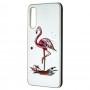 Чехол для Samsung Galaxy A70 (A705) Fashion mix фламинго