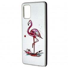 Чехол для Samsung Galaxy A71 (A715) Fashion mix фламинго