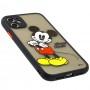 Чохол для iPhone 11 Picture shadow matte Mickey Mouse чорний