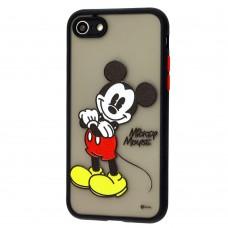 Чохол для iPhone 7 / 8 Picture shadow matte Mickey Mouse чорний