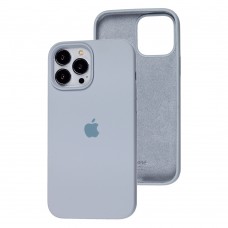 Чехол для iPhone 13 Pro Max Silicone Full серый / mist blue