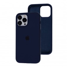 Чехол для iPhone 13 Pro Max Silicone Full синий / deep navy  