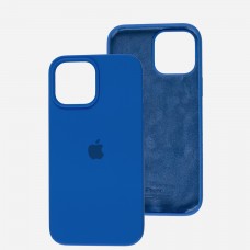 Чохол для iPhone 13 Pro Max Silicone Full синій / capri blue
