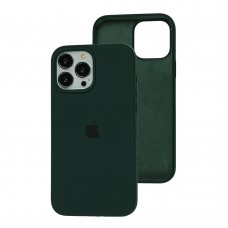 Чехол для iPhone 13 Pro Max Silicone Full зеленый / forest green