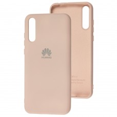 Чехол для Huawei P Smart S / Y8p Silicone Full розовый / pink sand