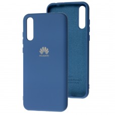 Чехол для Huawei P Smart S / Y8p Silicone Full синий / navy blue