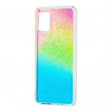 Чехол для Samsung Galaxy A31 (A315) Wave confetti радуга