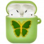 Чохол для AirPods 1/2 Butterfly Bright зелений