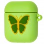 Чохол для AirPods 1/2 Butterfly Bright зелений