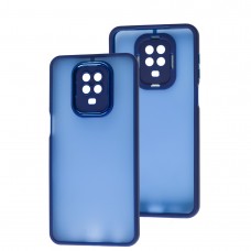 Чехол для Xiaomi Redmi Note 9 Pro / 9s Luxury Metal Lens синий