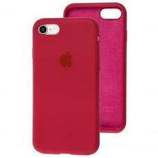 Чехол для iPhone 7 / 8 / SE20 Silicone Slim Full rose red 