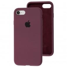 Чохол для iPhone 7 / 8 / SE20 Silicone Slim Full maroon