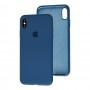 Чохол для iPhone X / Xs Slim Full navy blue