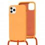 Чохол для iPhone 11 Pro Max Wave Lanyard with logo orange
