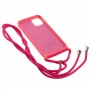 Чохол для iPhone 11 Pro Wave Lanyard with logo bright pink