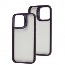 Чехол для Iphone 15 Pro Max Extreme drops crystal glass purple
